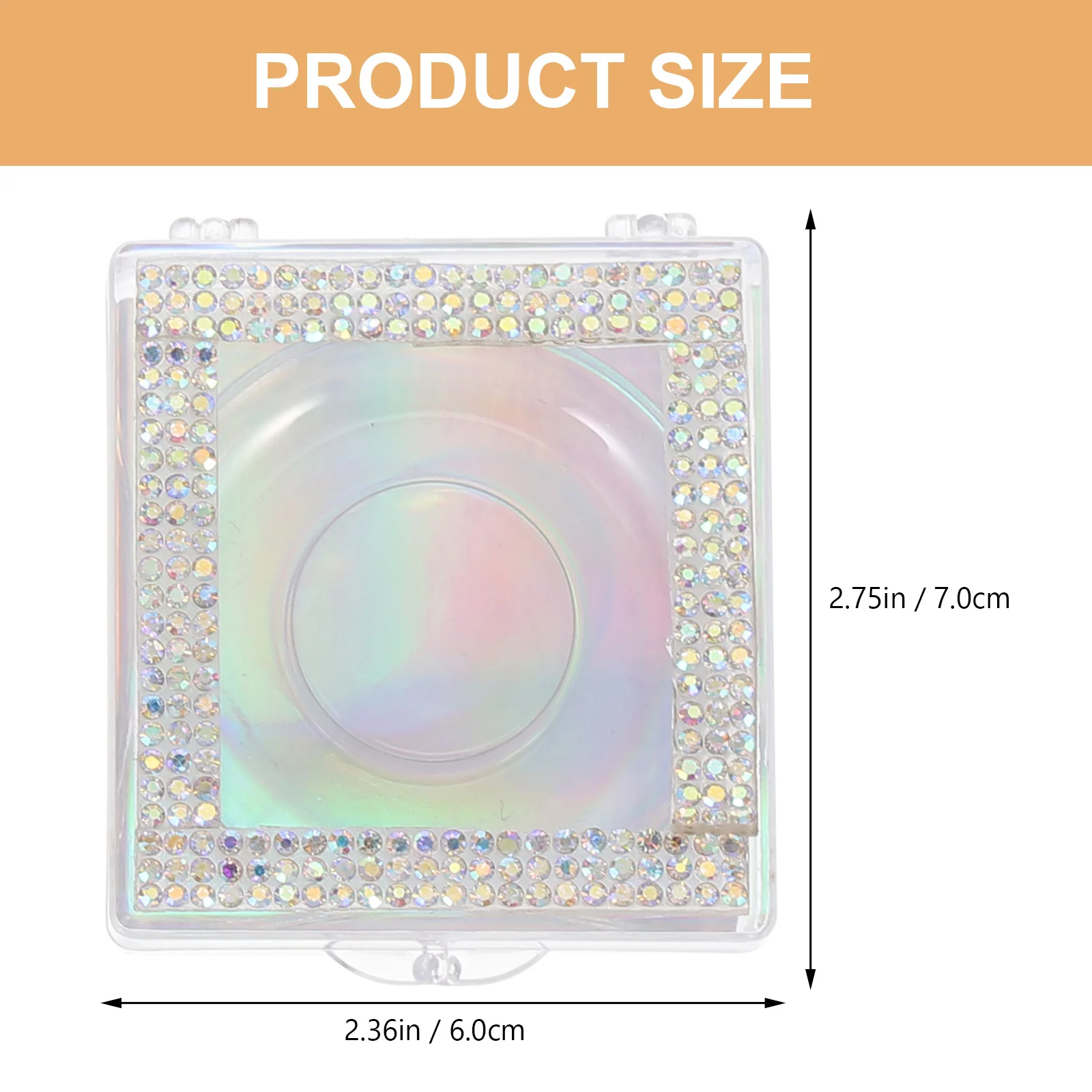 3개입 인조 속눈썹 포장 상자 속눈썹 정리함 내구성 있는 투명 뚜껑 속눈썹 보관 케이스