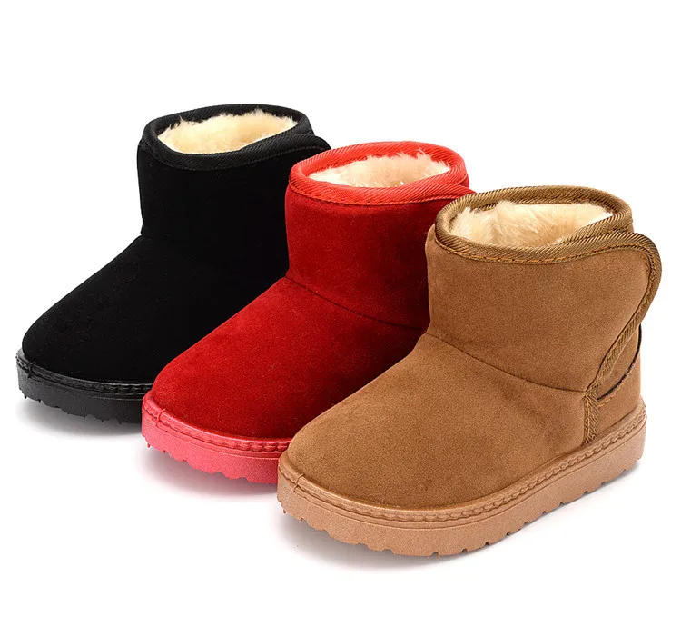 Neue Winterstiefel für Jungen und Mädchen mit Gummisohle, rutschfeste, weiche Sohle, warme, kurze Stiefel, Baumwollschuhe für Babys und Kinder, geeignet für den Außenbereich und den Alltag. – Detail 2