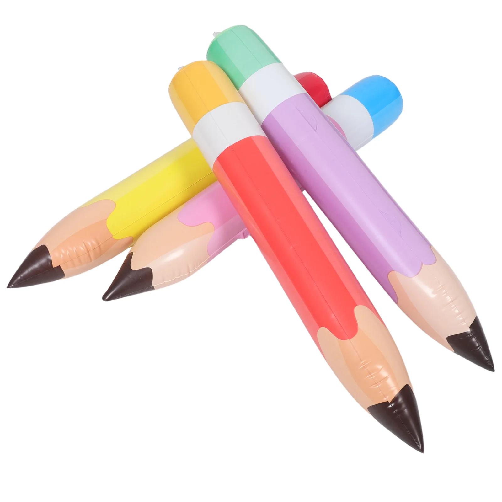 

4Pcs PVC Inflatable Pencil Balloons Giant Blow Up School Decorations Back to School Graduation Party Supplies Inflatable Pencil