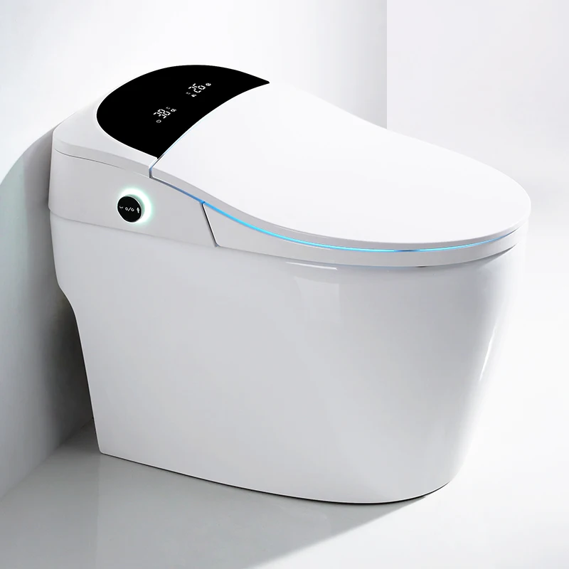 

New Design 110v Automatic Sensor Flushing Floor Mounted Electric Bidet Sanitary Wc Toilet Bowl Intelligent Smart Toilet