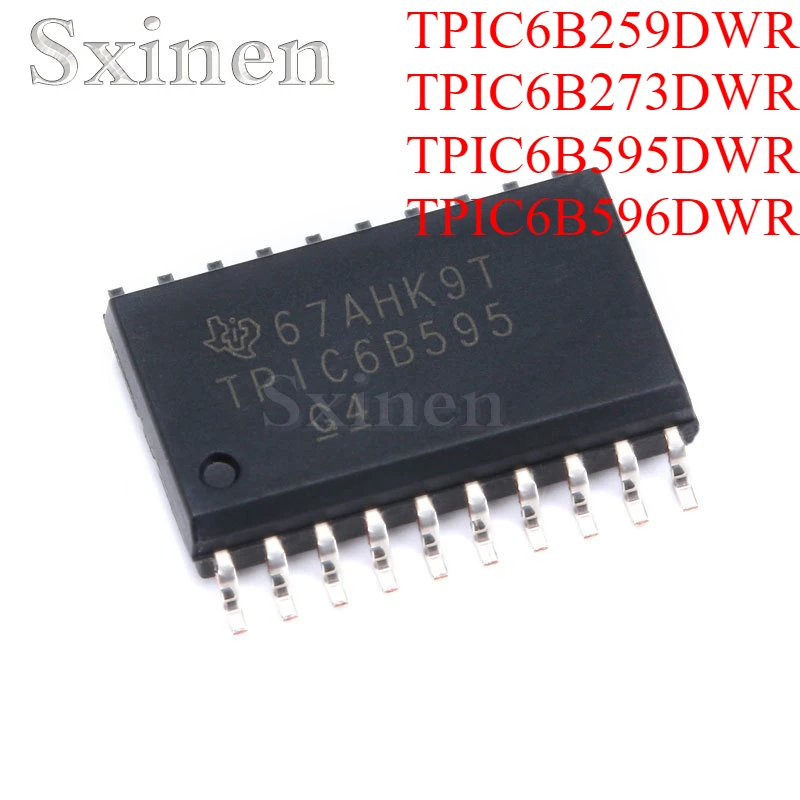 Lote de 10 unidades de TPIC6B259DWR, TPIC6B273DWR, TPIC6B595DWR, TPIC6B596DWR