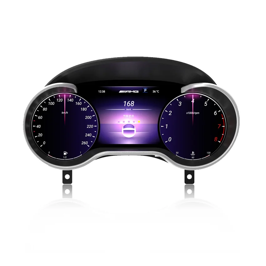 Linux System 1920*720p HD Dashboard Display Speedometer For Mercedes Benz ML GL W166 X166 LCD Digital Cluster