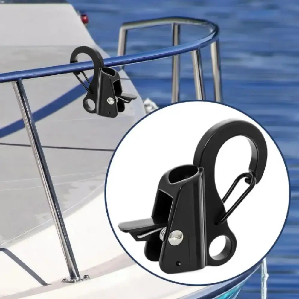 

304 Stainless Steel Boat Fenders Clip Adjustable Sliding Spring Adjustable Stainless Steel Hooks Quick Threading
