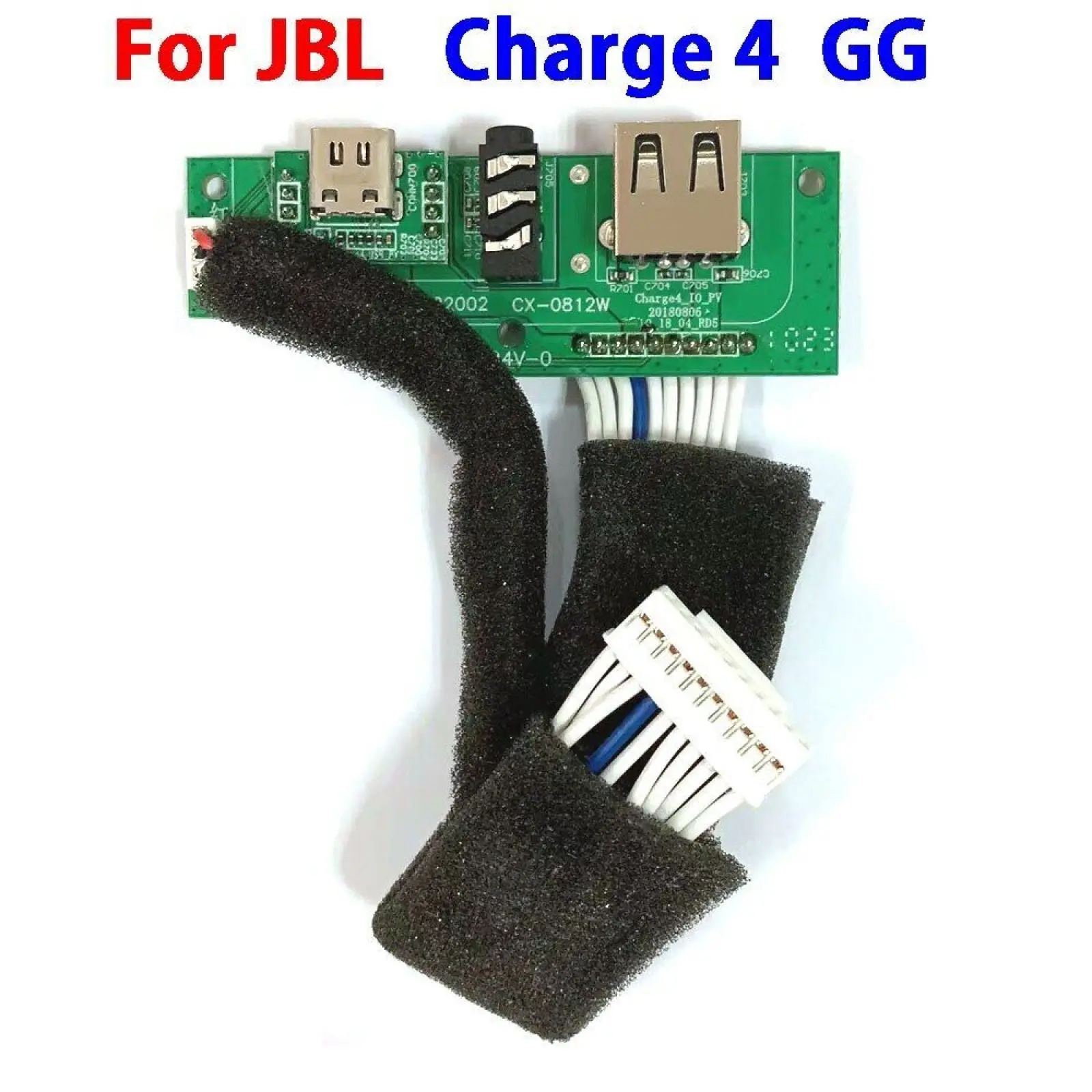 1Pc For JBL Charge 4 Version GG Power Supply Motherboard Jack Connector Speaker TypeC USB Charging Port Socket Board Replacement