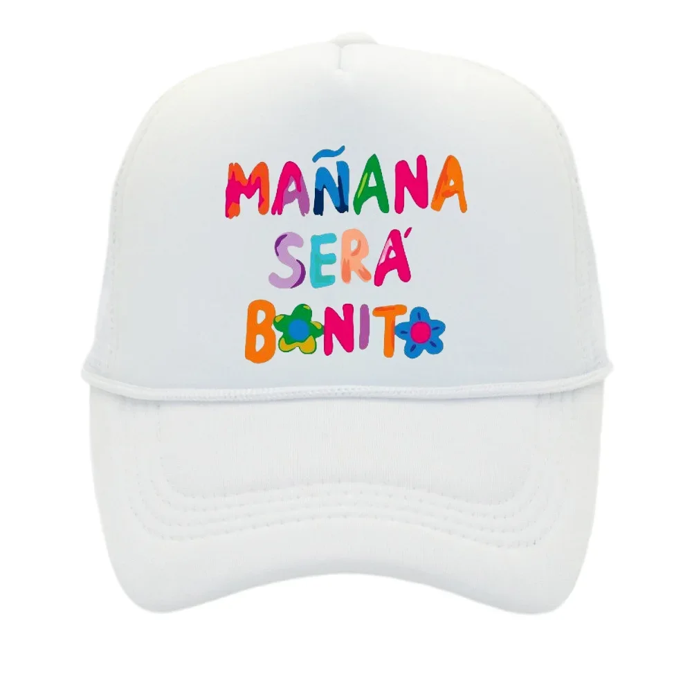 Gorra de béisbol con estampado de Manana, sombrero de malla bonita, Karol G, transpirable, Unisex, visera ajustable