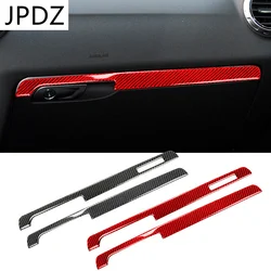 Carbon Fiber Interior Sticker Dashboard Co-pilot Water Cup Holder Trim Decoration Strip For Audi TT 8n 8J MK1 Mk2 Mk3 2008-2014