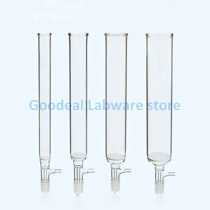 1pcs Lab Glass Open Mouth 300mm Chromatography Column with Sand Plate 19/24# Extraction Chromatography Column