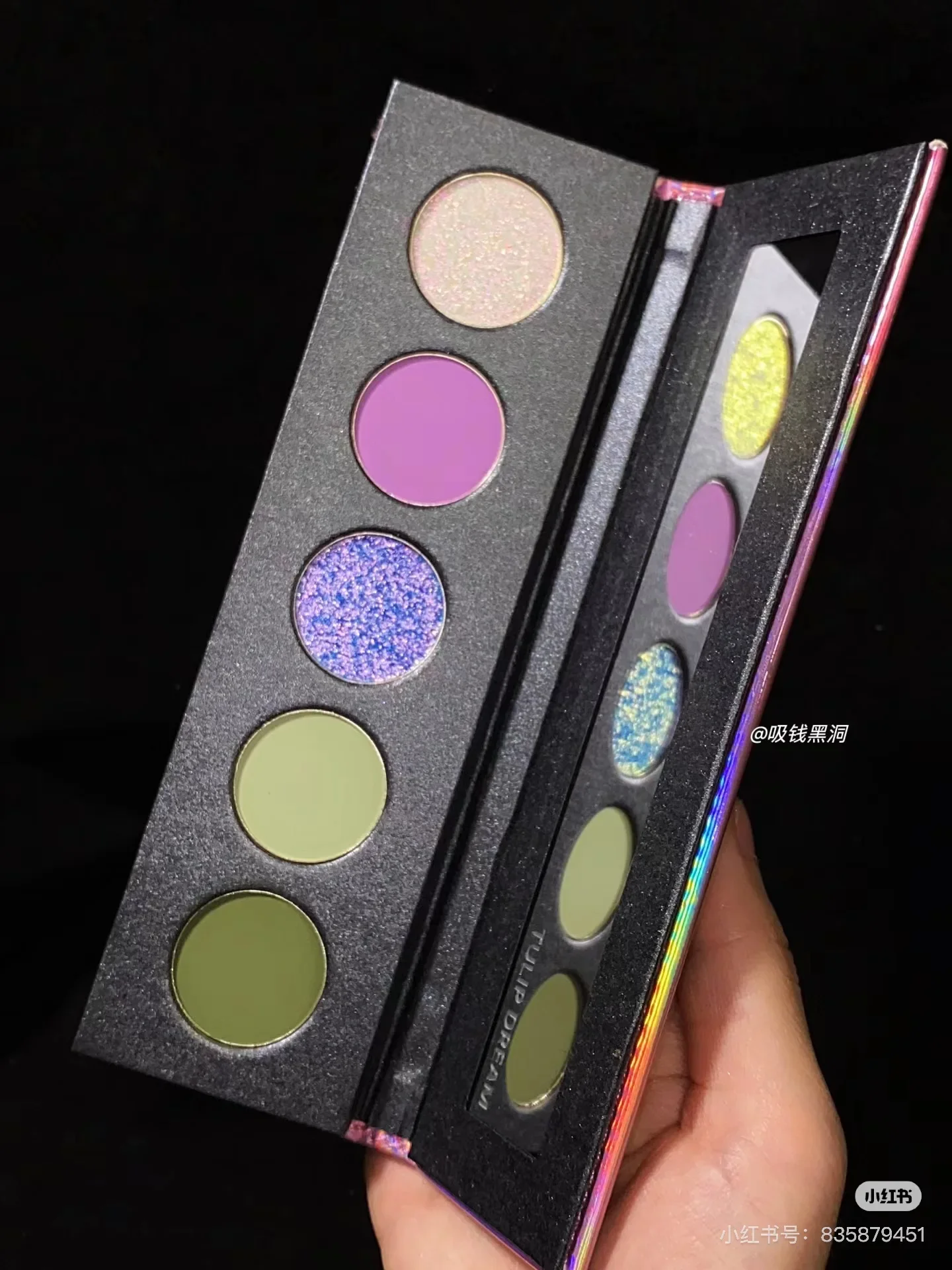 KRYPTEIN COSMETICS 5 Colors Smokey Matte Glitter Eyeshadow Palette Green Purple Eye Pigment Palett Shimmer Eye Shadow Makeup