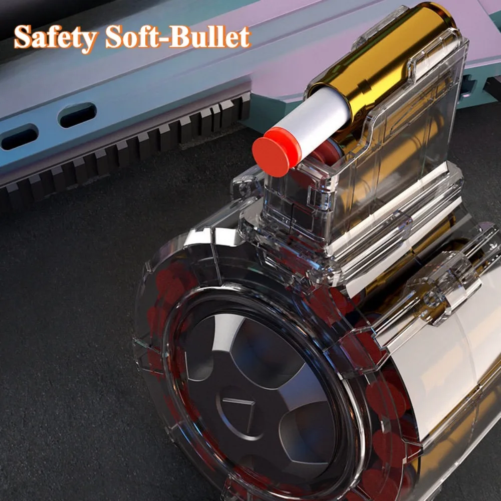 Full Automatic Barrett EVA Safety Soft Bullet Toy Gun  with Scope & Bipod Sniper Rifle Model for Outdoor Battle Games - view 2