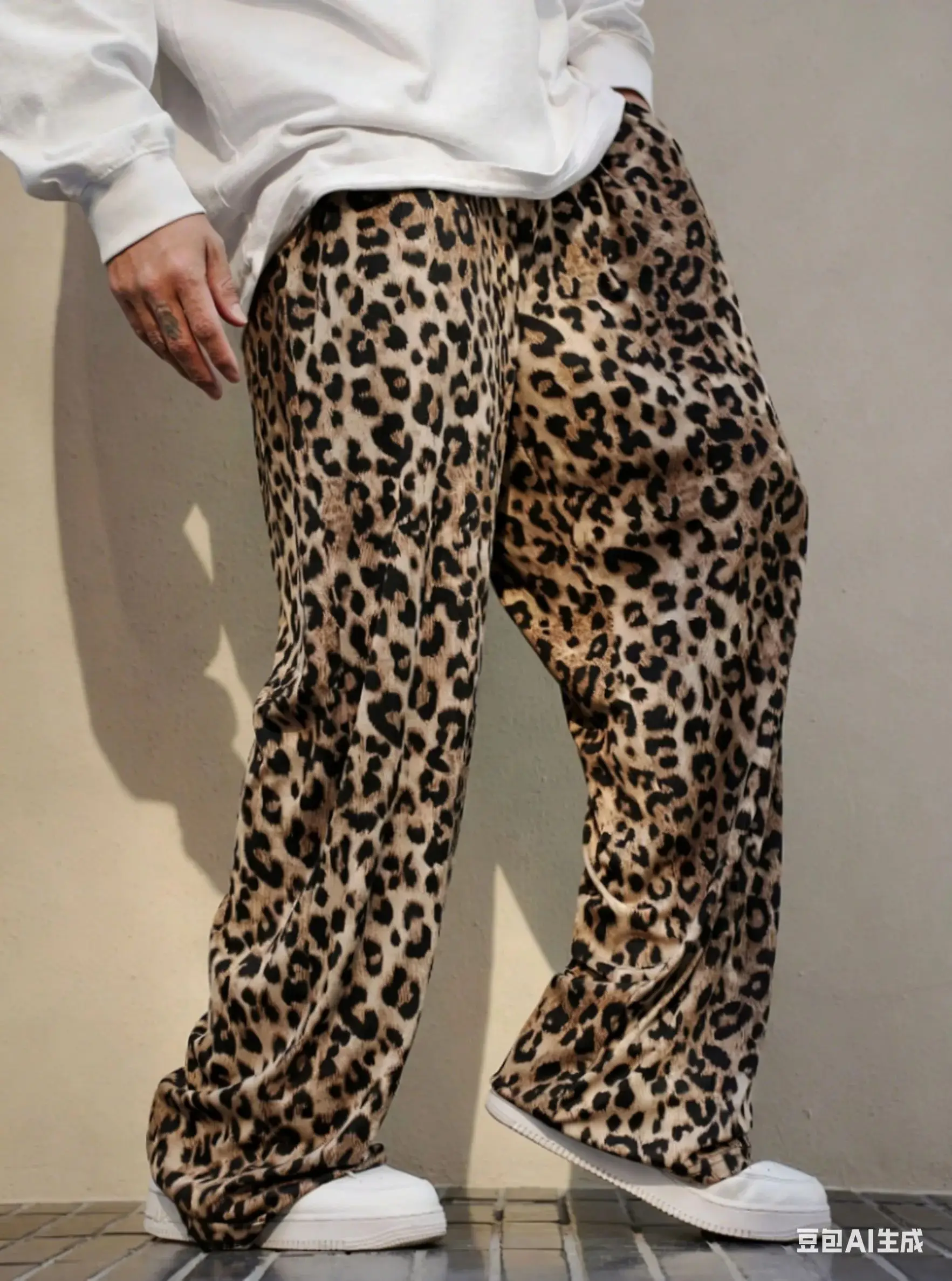2026 3D New Autumn Men Classic Leopard Print Pajamas Adult Pants Pajamas Pants Casual Daily Long Pants Men Women Pajamas Trouser