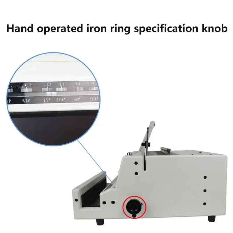 Small Upgrade Electric Iron Ring Punching And Binding Machine Desk Calendar Binding Machine Full Draw Knife Punching Machine Ind