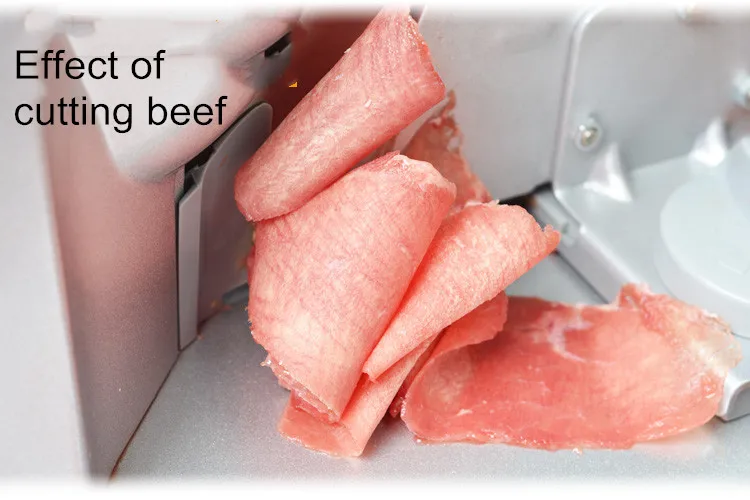 220V Elektrische Fleisch Slicer Hammel Rolle Rindfleisch Cutter Lamm Rollen Gemüse Schneiden Maschine Brot Scheiben Edelstahl Fleischwolf – Detail 15