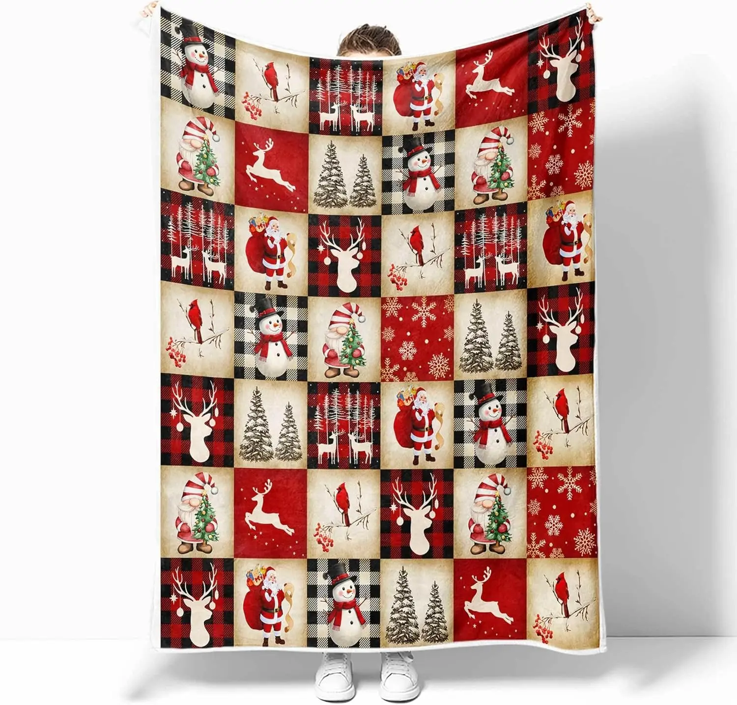 

Рождественское одеяло, одеяла и пледы с рождественскими украшениями, пушистое уютное мягкое теплое флисовое одеяло из шерпа для зимних праздников