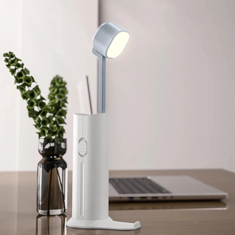 Table Lamp LED Desk Light USB 5000mAh Eye Protection Reading Retractable Adjustable Mobile Power  3 in 1 Foldable Flashlight