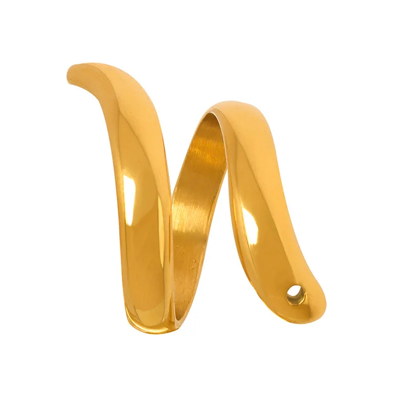 Ins Wind Cold Wind Open Ring Fashion Hot Girl Ring High-level Sense Of Non-fading Snake-shaped Surround Trend Jewelry