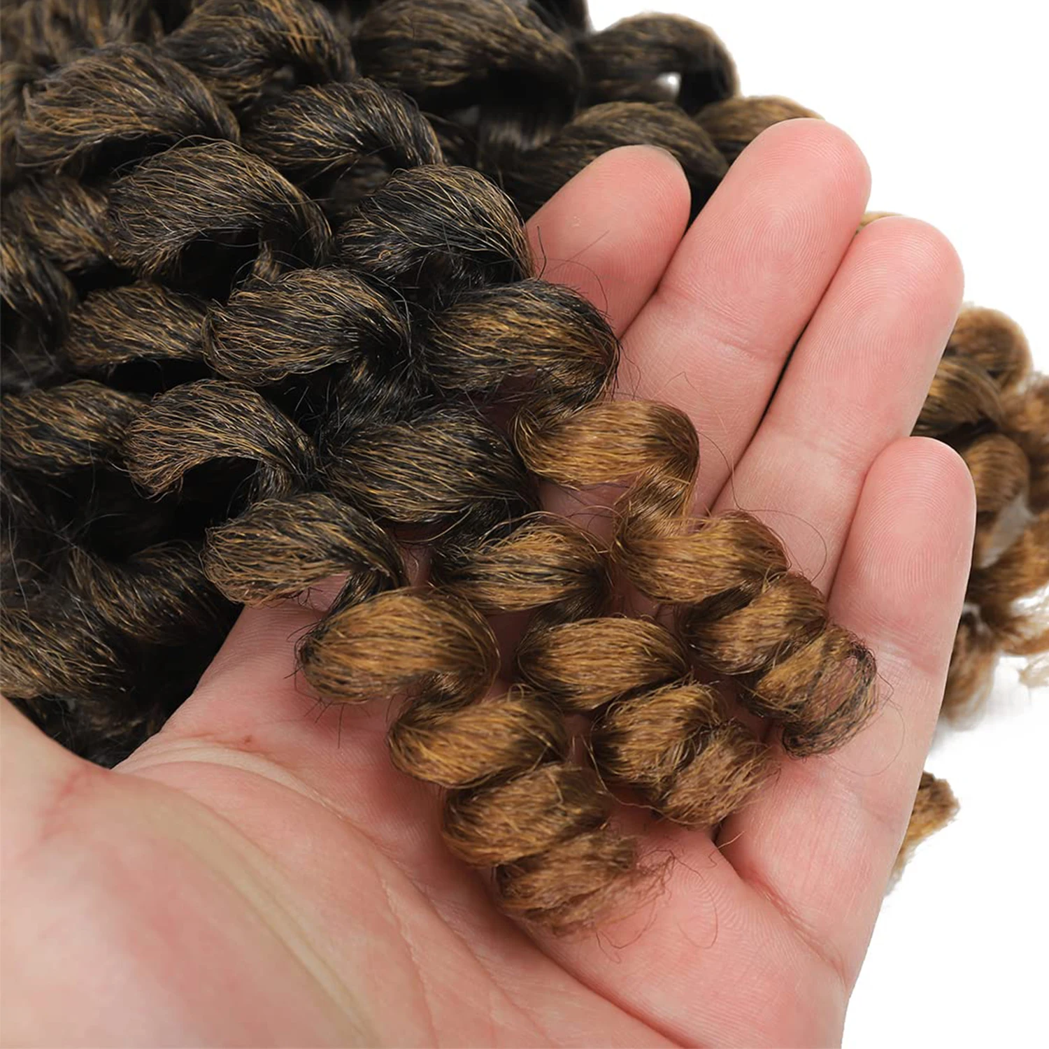 クロシェブレイズヘア 8/10/12インチ ジャマイカンバウンス ワンドカール クロシェヘア カールバウンス クロシェブレイズヘア 合成繊維