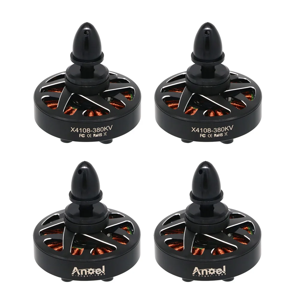 4 шт. UAngel 4108 X4108 380KV 600KV RC бесщеточные двигатели, запчасти для вертолета с большим крутящим моментом, малошумный двигатель для дрона Rc FPV