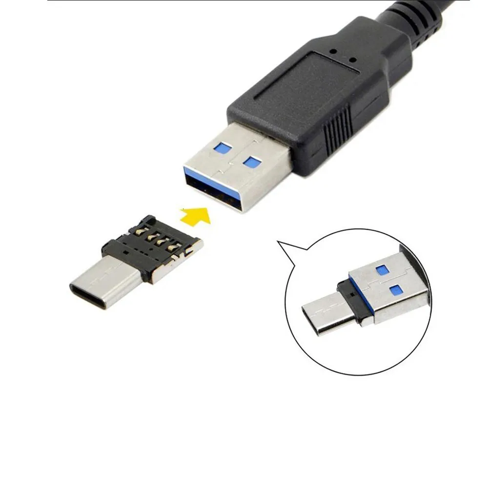 1Pce Micro type-c OTG connector adapter data converter mobile computer mouse keyboard macbook Samsung Xiaomi Huawei Android