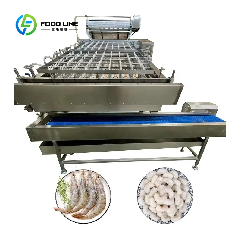 High Performance Shrimp Deveiner Peeler Machine Customized Commercial Prawn Seafood Processing Equipment