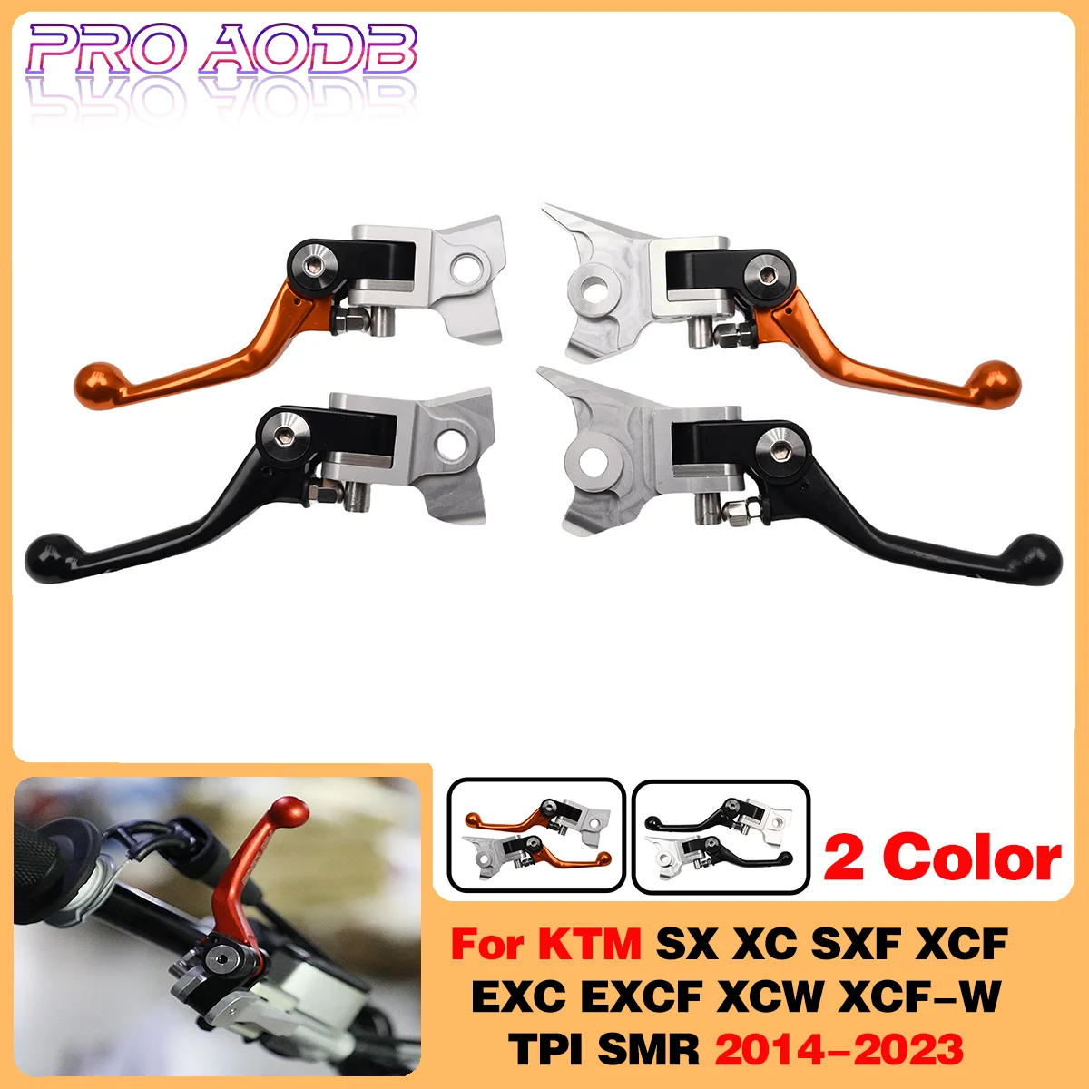 

PRO CAKEN Motorcycle parts CNC Brake Clutch Lever Handle For KTM SX XC SXF XCF XCW EXC EXCF XCFW TPI SMR 125 250 300 350 450 500