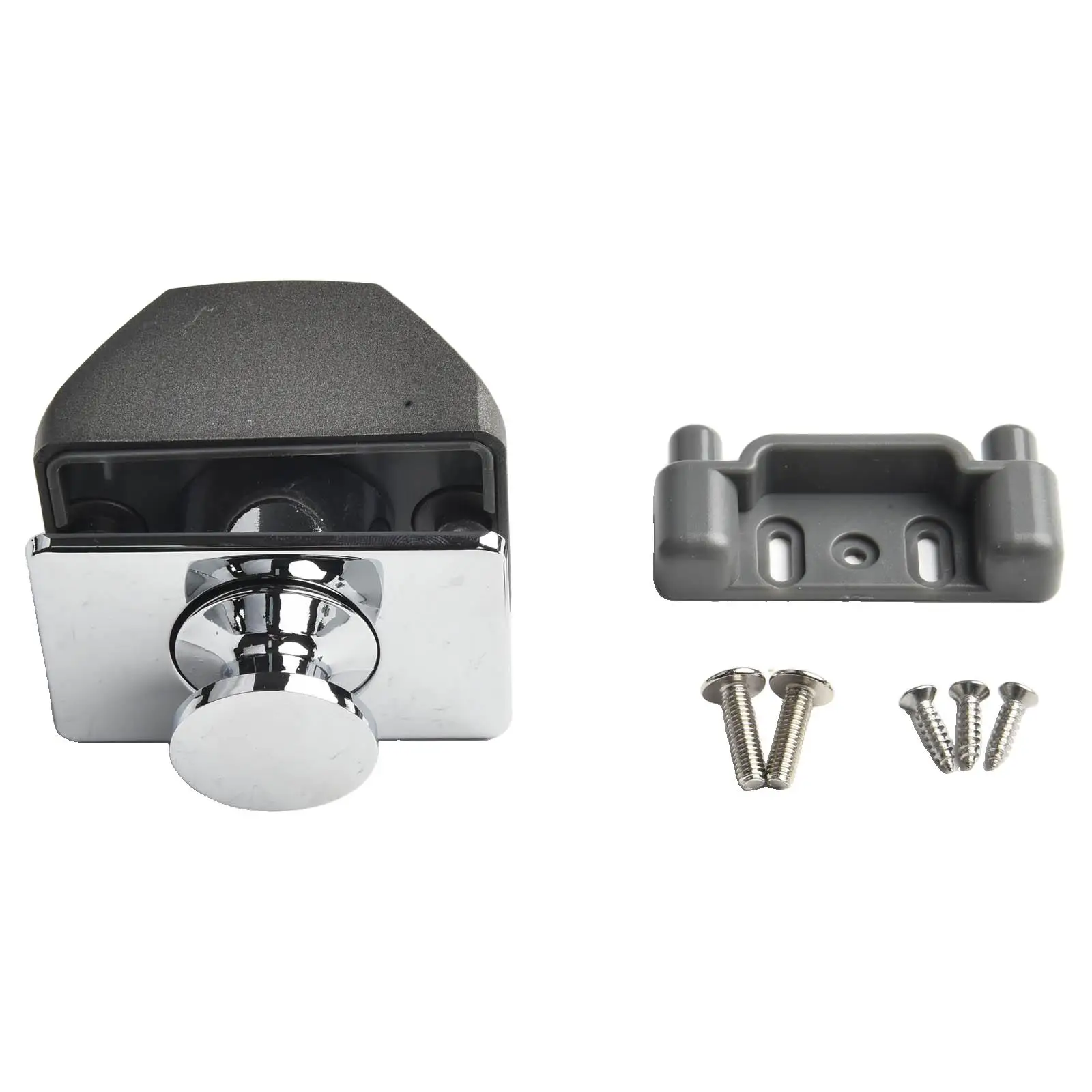 30mm Lock Cabinet Catch Easy Installation Lightweight Design Long Service Life No Key Required Chrome For Cupboards