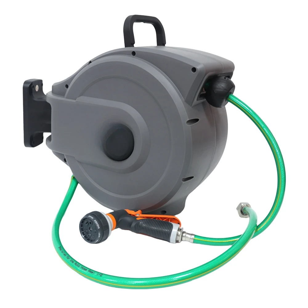 Garden irrigation water spray drum Garden irrigation water gun water drum equipment Automatic telescopic reel