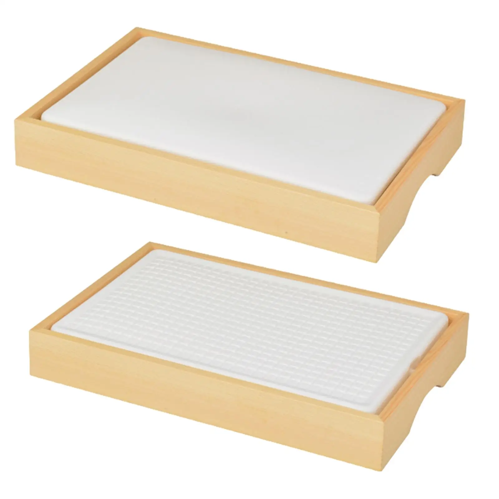 Japanese Sushi Plates, Ice Sushi Dish, Durable Sushi Board, Rectangular Ice