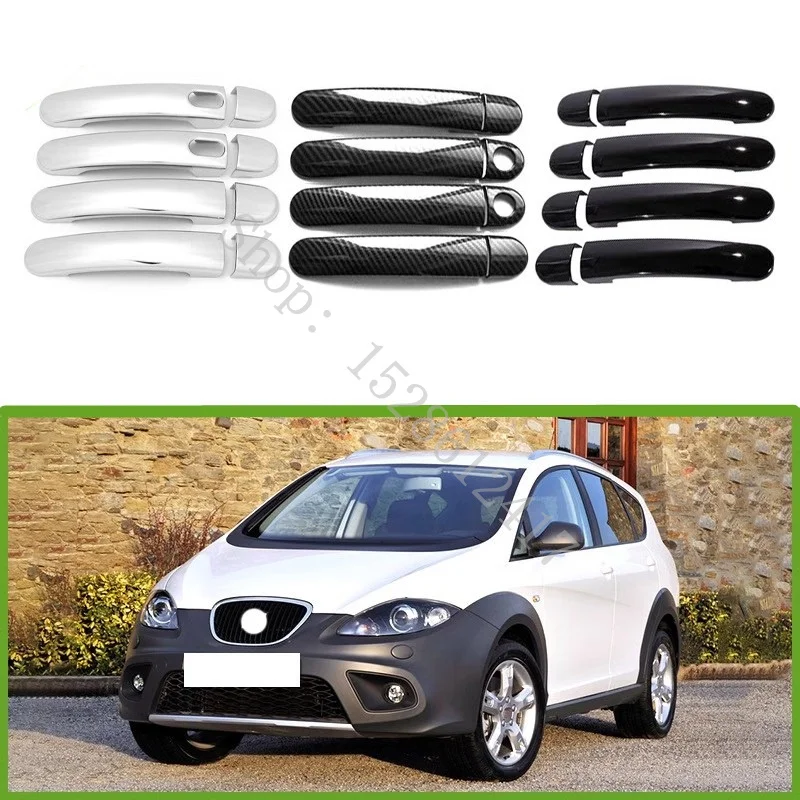 Для Seat Altea 2004 2005 2006 ~ 2015 ABS глянцевый черный автомобильные аксессуары дверная ручка чаша дверная ручка защитное покрытие накладка