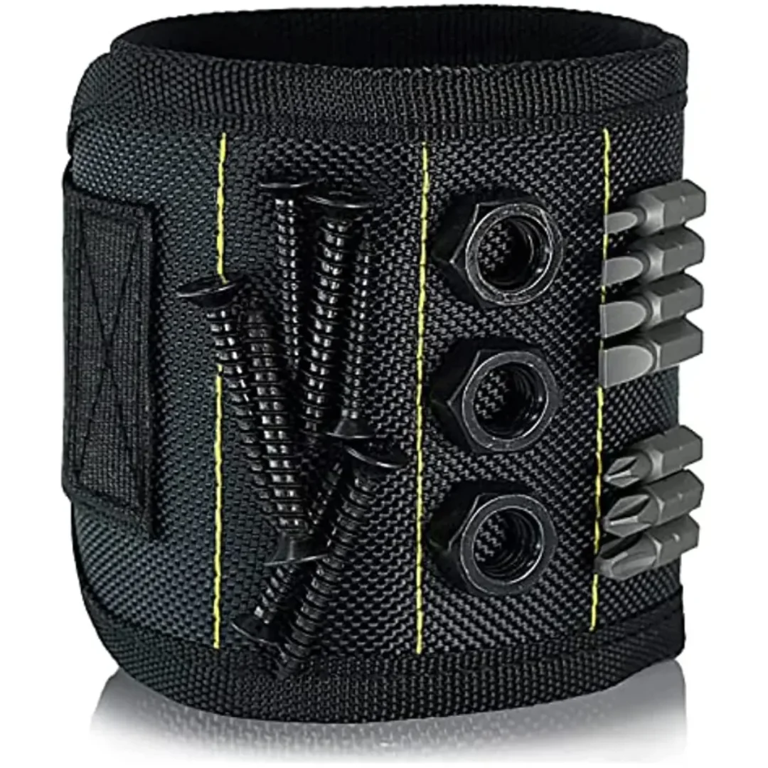 Gelang Magnetik untuk Menahan Sekrup, Mata Bor, Sabuk Penahan Alat di Pergelangan Tangan dengan Magnet Kuat, Gadget Keren untuk Pria, Wanita