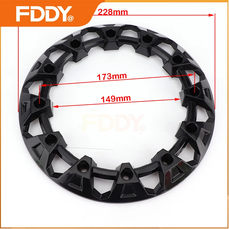 FDDY 8 Inch  Wheel Trim Hub Protection Decor Rim Cap Plastic Cover Tires For ATV Go Kart Dune Buggy Quad Bike 4 Wheeler Vehicle