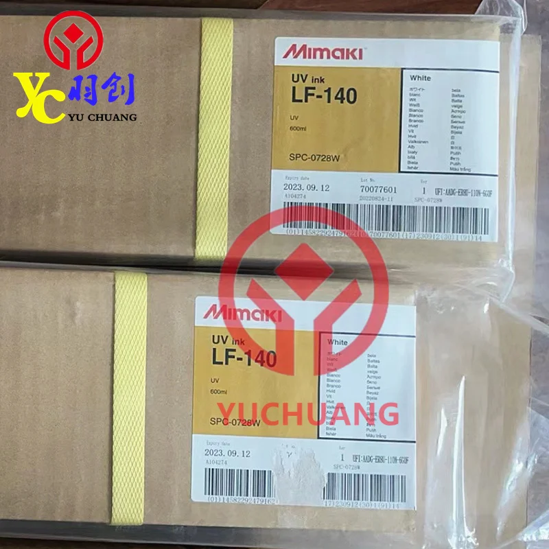 Original Mimaki LF-140 Ink 600mL Solvent Ink With Chip for Mimaki UJF-A3HG/3042/6042/JFX/UJV Inkjet Printer MYCKLcLmW Hot Sale