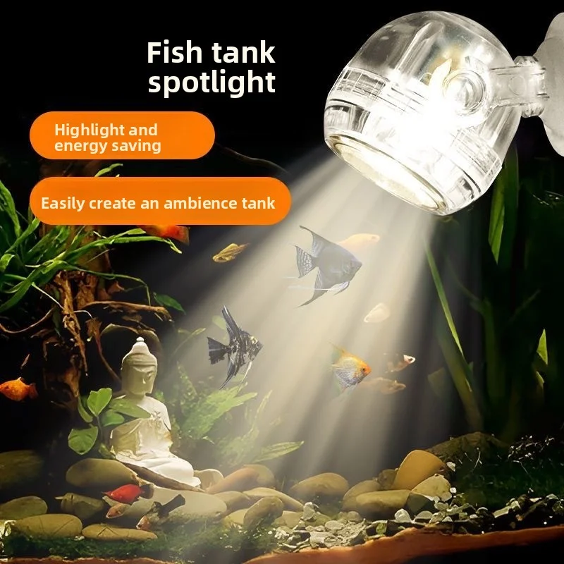 Fish Tank Spotlights Color Changing Led Aquarium Light Colorful Gradient Decorative Lamps Usb Waterproof Diving Color Lights