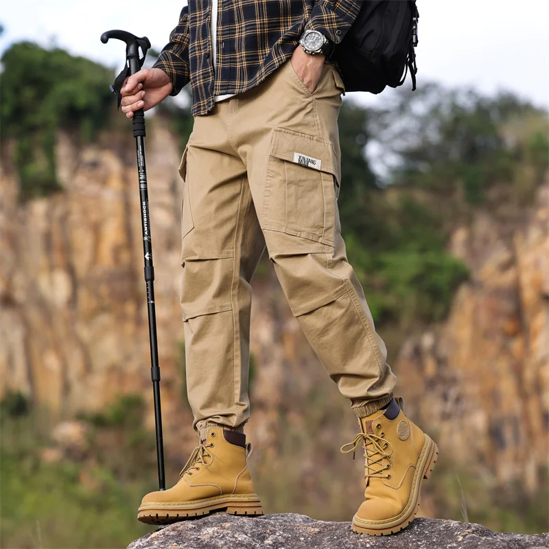 

Men's Outdoor Cargo Pants Vintage Jogger Multi-Pocket Hiking Climbing Sports Fashion Durable Casual Pants