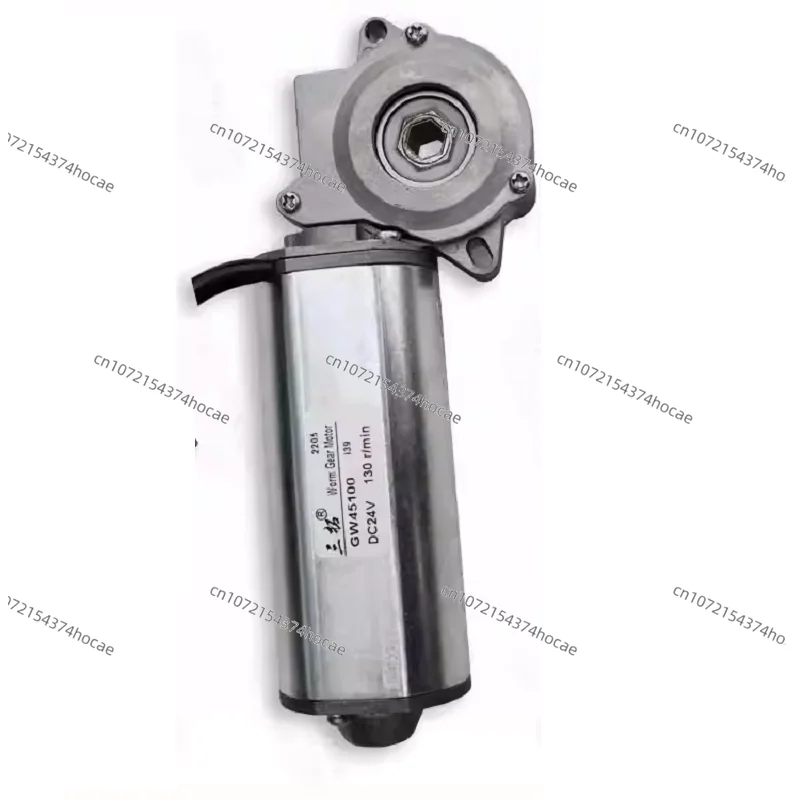 

GW45100 Lifting Table Motor Worm Gear Reducer Motor with Encoder Hexagonal Through-hole Lift Table Motor Opposite Side Dist:8mm