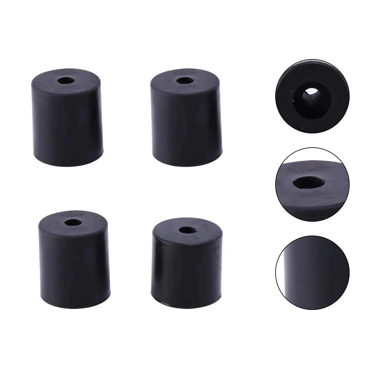 

4 шт. 3D-принтер, силиконовая выравнивающая колонна, высокотемпературная антипригарная горячая кровать, твердая прокладка, выравниватель платформы, черный