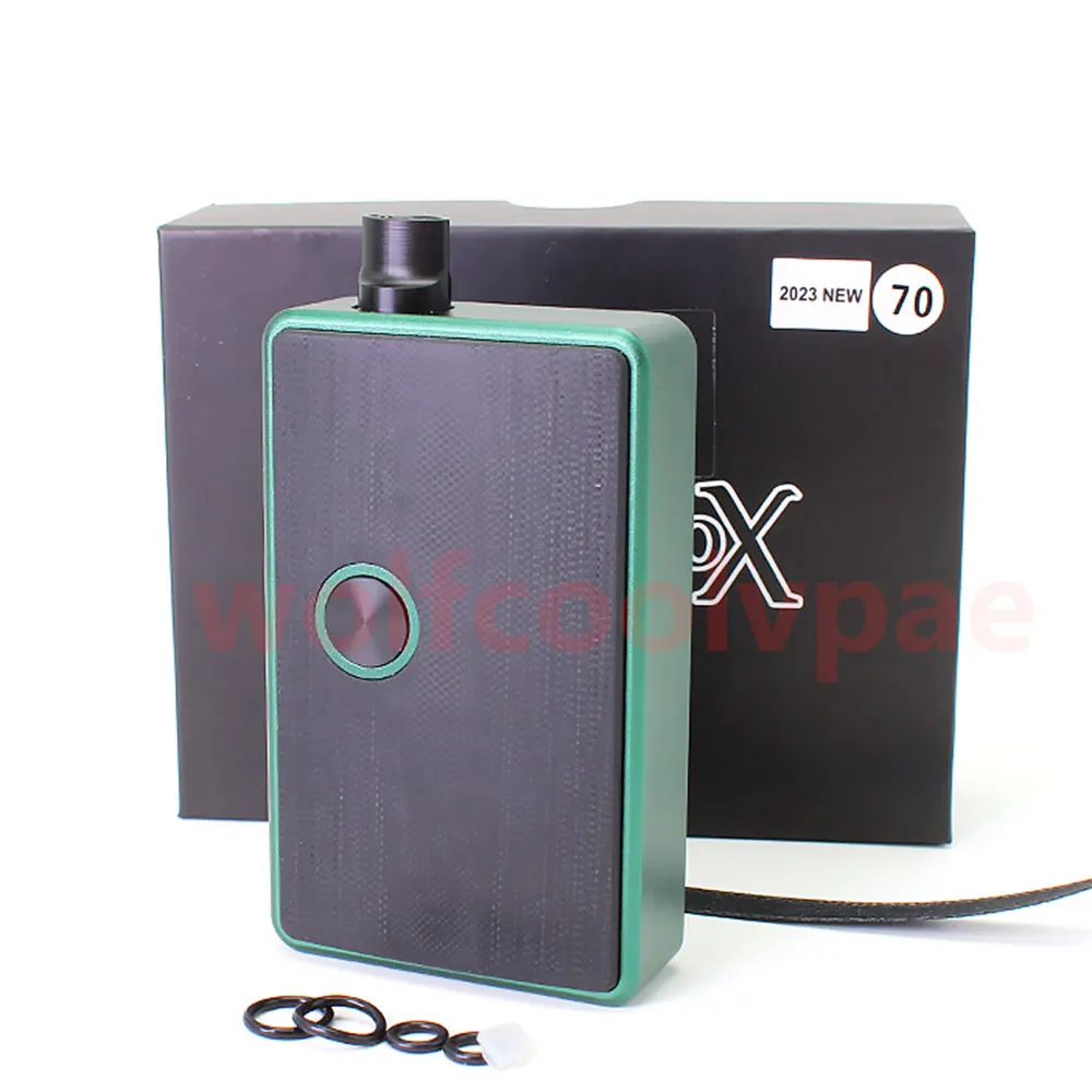 Imagem -04 - Sxk bb Estilo 70w Tudo-em-um vw Potência Variável Caixa Mod Kit w Porta Usb-verde Escuro 170w 1x18650 com Logotipo 2023