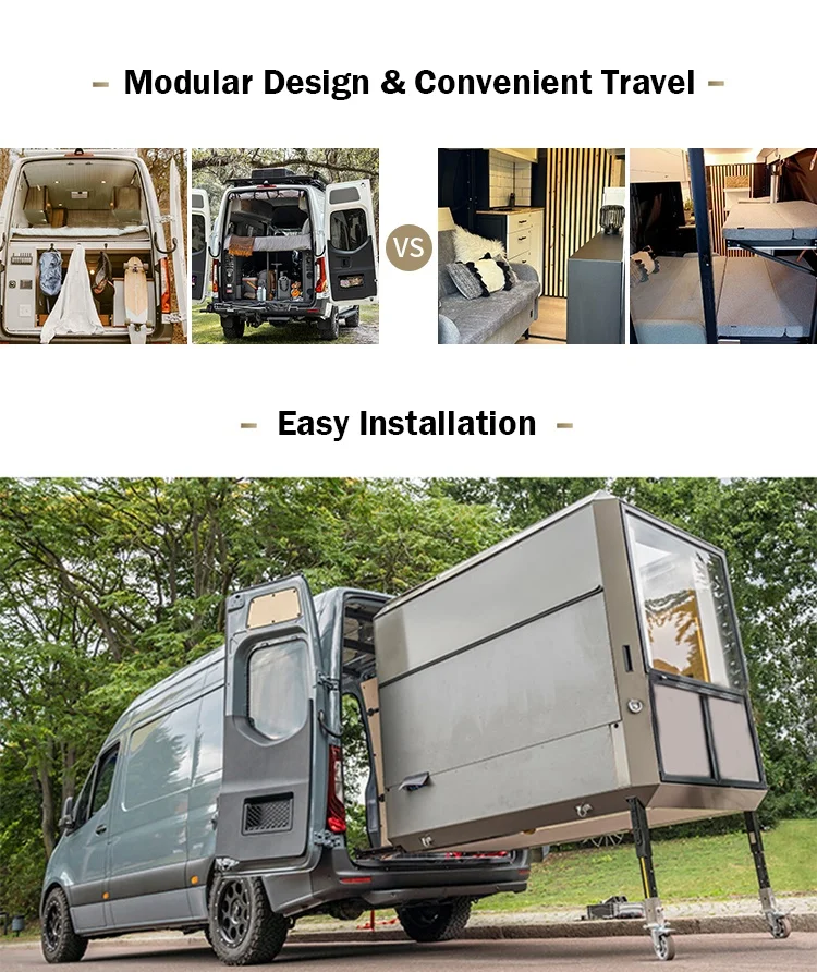 Camper Ausbau Module Truck Modular Mount Traveling Van Modern Sofa Rv Camping Transporter  Wohnmobile Vanbox