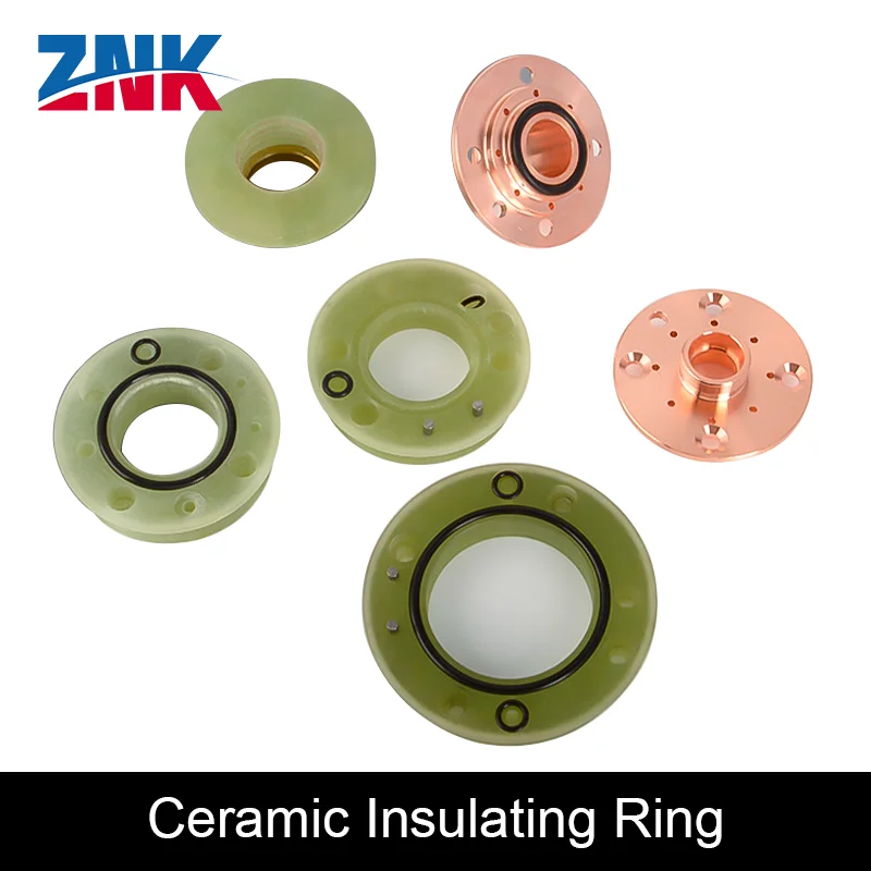 ZNK Denneng Laser Accessories Insulating Rings Air Intake Tubes Nozzle Assemblies Exhaust Tubes for Laser QT90 Connection Base