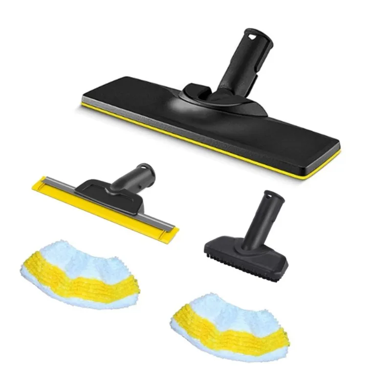 B82B-Steam Cleaner Accessory Kit For Karcher SC1 SC2 SC3 SC4 SC5 Floor Nozzle Window Squeegee Brush Microfiber Pads