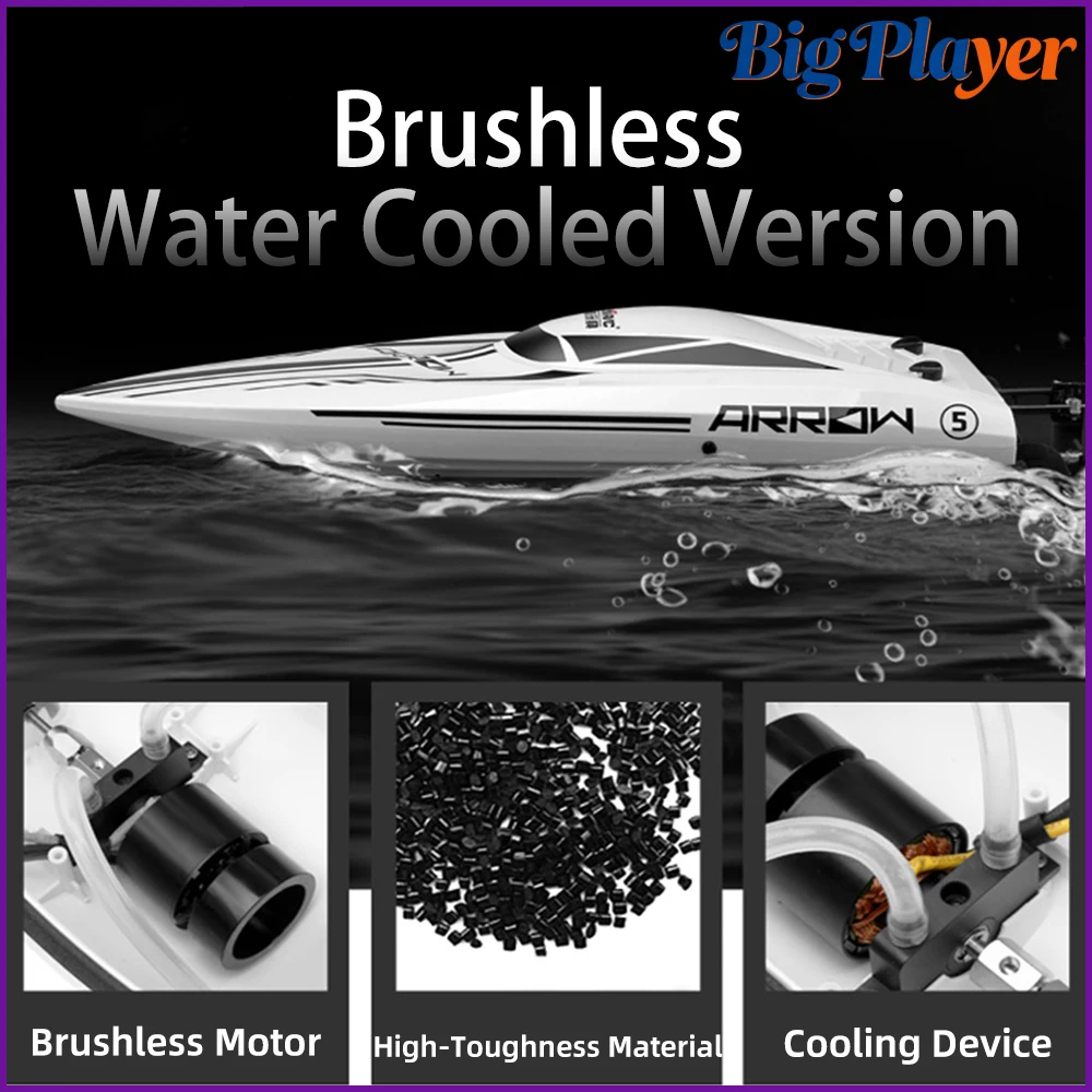UDIRC UDI005 Brushless RC Speedboat 55km/h High Speed 2.4G Remote Control Full Waterproof PVC Hull Professional Racing RC Boat
