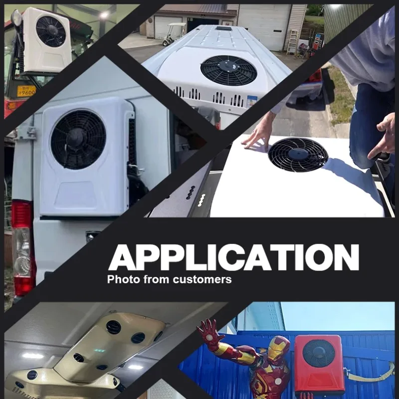 الجملة سبليت تيار مستمر 12 فولت 24 فولت 1800 واط 2000 واط مكيف الهواء لتقشير القوارب والشاحنات #5