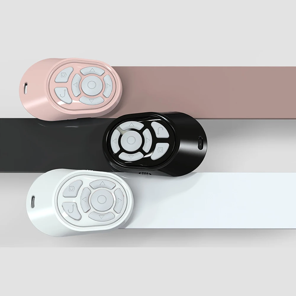 Wireless Bluetooth E-Book Page-Turner Button PPT Presenter Remote Controllor Camera Photo Selfie Shutter Release