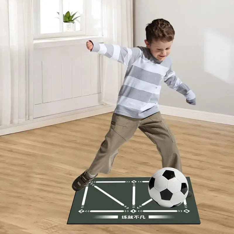 Soccer Practice Mat Football Mastery Trainer Non-slip Silent Footstep Mat Silent Ball Mastery Trainer 23.62x35.43 Inches For