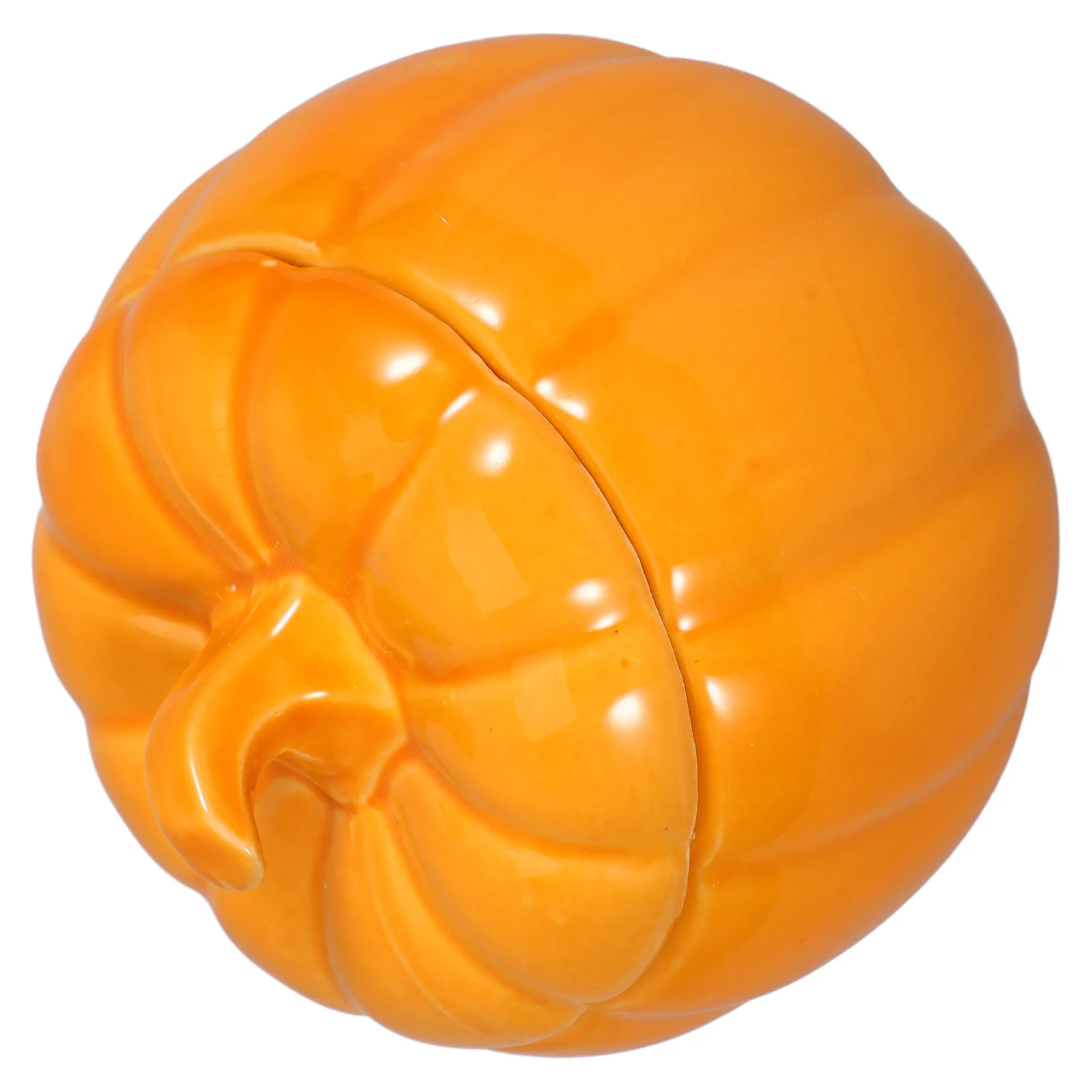 

Ceramic Pumpkin Jar Decorative Storage Canister Kitchen Loose Tea Candy Container Airtight Lid Sealed Pumpkin Jar