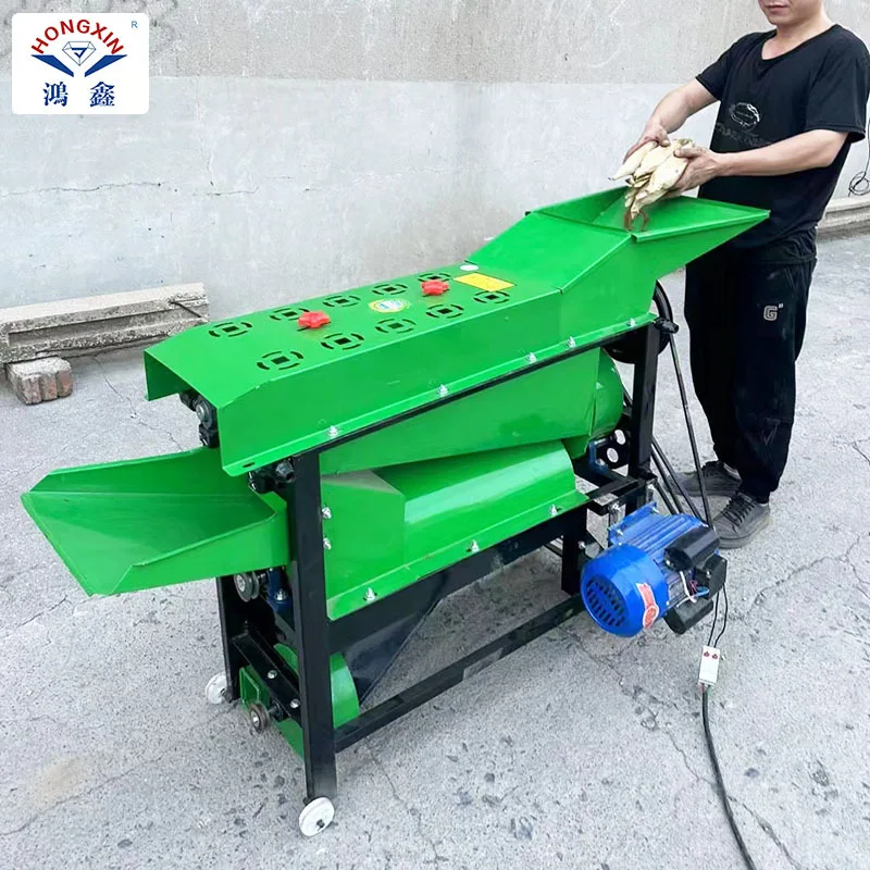 Up Household Small Up Down Combination Corn Cob Threshing And Peeling All-In-One