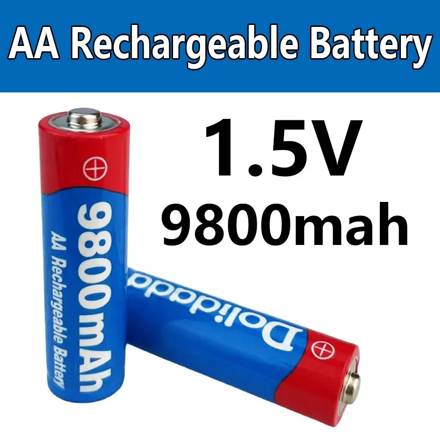 AA rechargeable battery 9800mah 1.5V new alkaline rechargeable battery suitable for LED light toy car Mp3 body fat scale