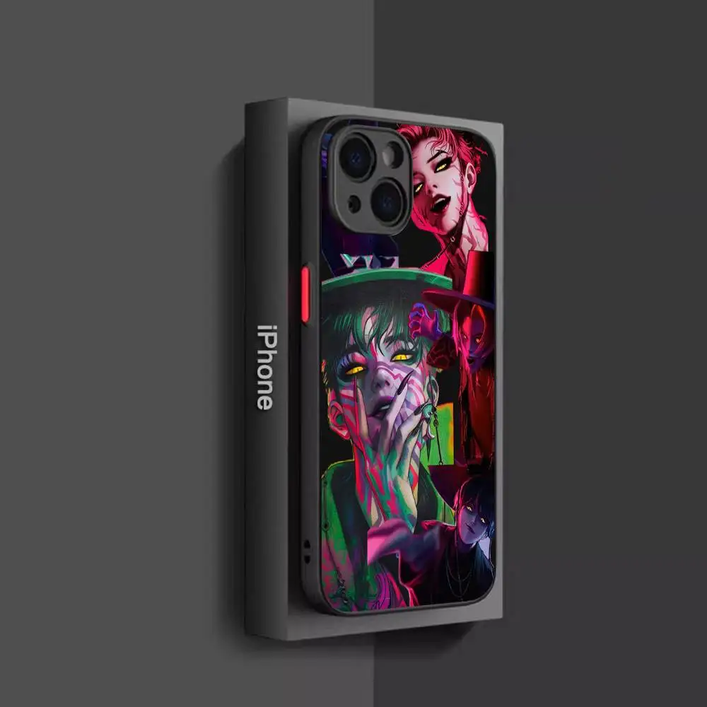 حافظة هاتف KPop Demon Hunters Jinu لهاتف آيفون 14 11 12 13 Mini Pro Max 8 7 Plus X XR XS MAX غطاء شفاف غير لامع