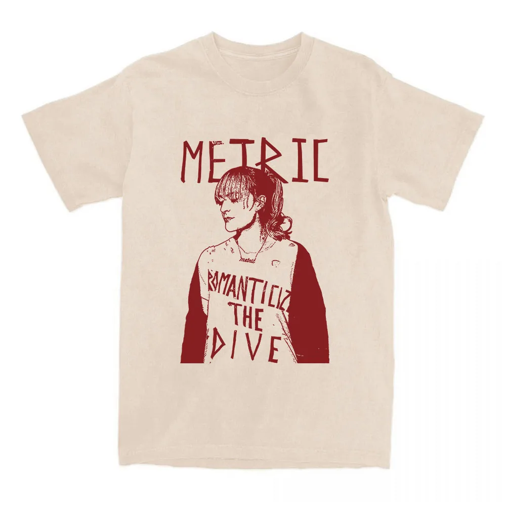 METRIC Romanticize The Dive Tshirts Unisex Streetwear Cotton Short Sleeve Summer Fashion T-shirt Casual Loose Women Men T Shirts