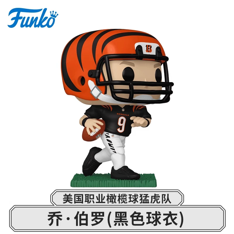 طبعة أصلية FUNKO POP لكرة القدم سينسيناتي بنغالز جو بورو أكشن سطح المكتب زينة زخرفية نموذج اللعب تحصيل نموذج