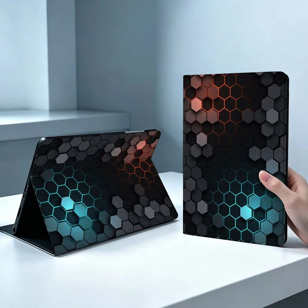 Fber Honeycomb Carbon For Samsung Galaxy Tab S11 S10 S9 S8 S7 S6 A9 A8 A7 A11 Lite FE Plus Pen Tray Tablet Case Soft